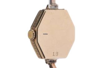 Thumbnail von Rolex Art Deco Stretch 1927 original box, very good vintage Art Deco stretch with folding lid, 9kt rose gold