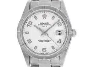 Thumbnail von Rolex Oyster Perpetual Date Ref.15210 1997 LC 100 Full Set sehr gut Vintage Oyster Perpetual Date Stahl