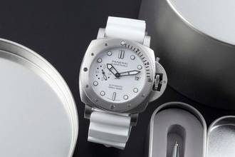  Panerai Submersible Edelstahl Automatik Herrenuhr Ref. PAM01223 B&P 2021 