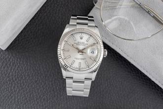 Thumbnail von Rolex Datejust 36 Stahl / Weissgold Automatik Herrenuhr Ref. 126234 Papiere 2021