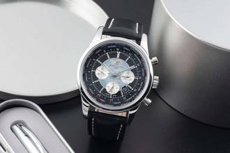 Thumbnail von Breitling Transocean Chronograph Unitime Automatik Stahl Ref. AB0510U4/BB62 B&P