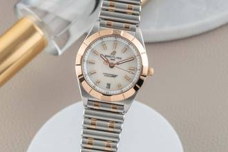  Breitling Chronomat 32 Stahl/Rotgold MOP Diamond Ref. U77310101A2U1 B&P 2024 