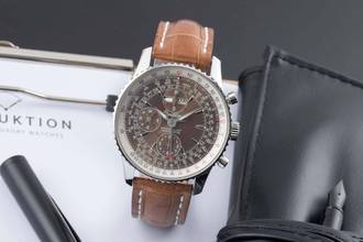  Breitling Montbrillant Datora Chronograph Stahl Automatik Ref. A21330 B&P 2010 