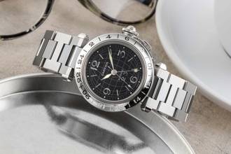 Thumbnail von Cartier Pasha C GMT Big Date Automatic Steel Men's Watch Ref. W31049M7
