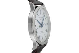 Thumbnail von Longines Record Steel Automatic Men's Watch Ref. L2.821.4.11.2 Papers 2023