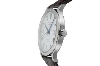 Thumbnail von Longines Record Steel Automatic Men's Watch Ref. L2.821.4.11.2 Papers 2023