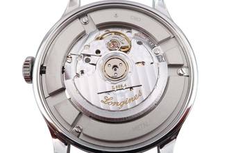 Thumbnail von Longines Record Steel Automatic Men's Watch Ref. L2.821.4.11.2 Papers 2023