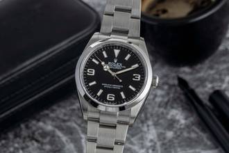 Rolex Explorer Oyster stainless steel automatic men's watch ref. 124270 with box & papers 2021