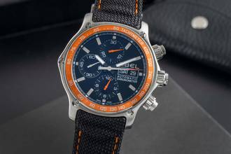 Ebel 1911 Discovery Chronograph Steel Automatic Ref. E9750L62 1215889 B&P 2009