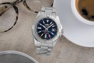 Breitling Avenger II GMT Steel Automatic Men's Watch Ref. A32390111B1A1 B&P 2020
