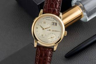 Thumbnail von A. Lange & Söhne Lange 1 18k (0,750) Gold Handaufzug Herrenuhr Ref. 101.021