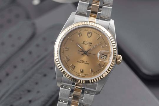  Tudor Prince Date Stahl / Gold Automatik Ref. 74033 Karte 2016 