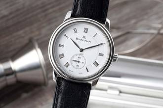 Thumbnail von Blancpain Villeret Extra Slim Chronometer Manual Wind Men's Watch 7002-1127-61 B&P