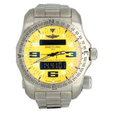 Breitling Emergency Ii 51mm Yellow Dial Full Service Full Set 