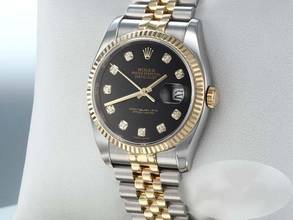 Thumbnail von Rolex Datejust 36 36mm 116233 2016 Diamanten Stahl Gelbgold 750 Automatik Stainless Steel 18kt Yellow Gold Jubilé-band Chronometer Oyster Black Dial