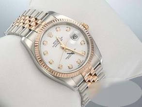Thumbnail von Rolex Datejust 36 36mm 116231 2009 Stahl Rosegold 750 Diamanten Automatik Stainless Steel 18kt Rose Gold Jubilé-band Chronometer Oyster White Dial