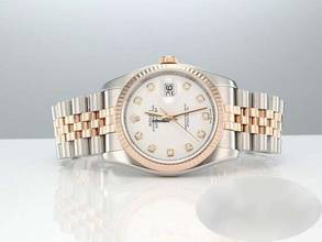 Thumbnail von Rolex Datejust 36 36mm 116231 2009 Stahl Rosegold 750 Diamanten Automatik Stainless Steel 18kt Rose Gold Jubilé-band Chronometer Oyster White Dial