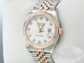 Thumbnail von Rolex Datejust 36 36mm 116231 2009 Stahl Rosegold 750 Diamanten Automatik Stainless Steel 18kt Rose Gold Jubilé-band Chronometer Oyster White Dial