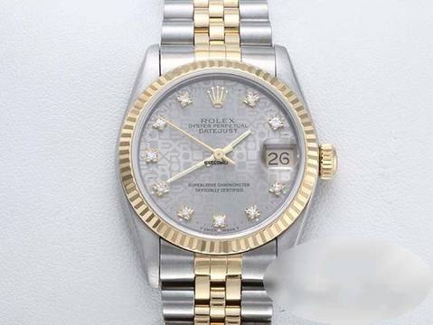  Rolex Datejust 31 Medium Stahl Gelbgold 750 Diamanten Automatik Gold Stahl Stainless Steel 18kt Yellow Gold Jubilé-band Chronometer Oyster 