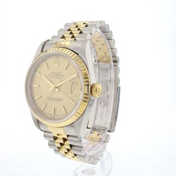  Rolex Datejust 36 Steel/Gold Champagne Dial 