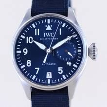 Thumbnail von IWC Große Fliegeruhr Big Pilot's Petit Prince Stahl Blue Dial 46mm 8-Tage Werk B+P