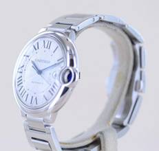 Thumbnail von Cartier Ballon Bleu Steel Automatic Klassiker Luxusuhr Silver roman dial 42mm