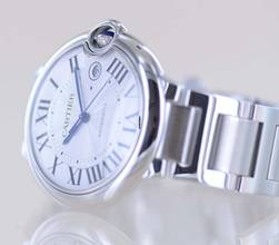 Thumbnail von Cartier Ballon Bleu Steel Automatic Klassiker Luxusuhr Silver roman dial 42mm