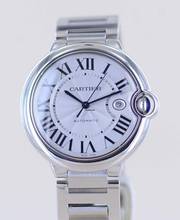 Thumbnail von Cartier Ballon Bleu Steel Automatic Klassiker Luxusuhr Silver roman dial 42mm