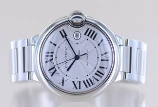Thumbnail von Cartier Ballon Bleu Steel Automatic Klassiker Luxusuhr Silver roman dial 42mm