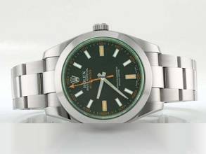 Thumbnail von Rolex Milgauss 116400gv 2013 Edelstahl Automatik Stahl Grün Green Stainless Steel Oyster-band Chronometer