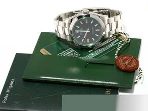 Thumbnail von Rolex Milgauss 116400gv 2013 Edelstahl Automatik Stahl Grün Green Stainless Steel Oyster-band Chronometer