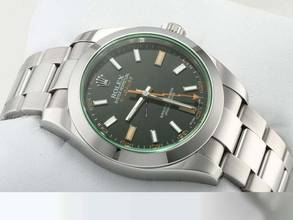 Thumbnail von Rolex Milgauss 116400gv 2013 Edelstahl Automatik Stahl Grün Green Stainless Steel Oyster-band Chronometer