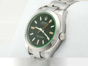 Thumbnail von Rolex Milgauss 116400gv 2013 Edelstahl Automatik Stahl Grün Green Stainless Steel Oyster-band Chronometer