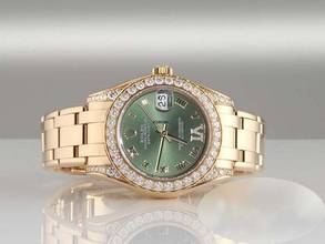 Thumbnail von Rolex Pearlmaster 34 81158 2016 Gelbgold 750 Diamanten Automatik 18kt Yellow Gold Medium Chronometer Oyster