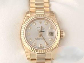 Thumbnail von Rolex Lady-Datejust 179178 2004 Gelbgold 750 Diamanten Automatik Gold