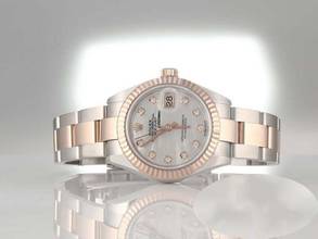 Thumbnail von Rolex Lady-Datejust 28mm 279171 Edelstahl Rosegold 750 Diamanten Automatik Stainless Steel 18kt Rose Gold Oyster-band Chronometer