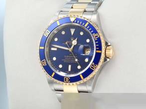 Thumbnail von Rolex Submariner Date 16613 T Stahl Gelbgold 750 Rehaut 2008 Automatik Stainless Steel 18kt Yellow Gold Oyster-band Chronometer Blue Dial