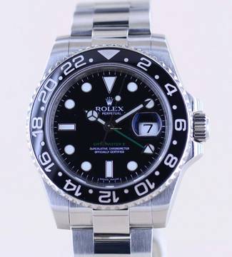  Rolex GMT-Master II 116710LN Oysterband Keramik Stahl Top B+P 