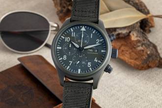 Thumbnail von IWC Fliegeruhr Chronograph Top Gun Keramik / Titan Automatik Ref. IW389106 B&P
