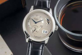 Thumbnail von Glashütte Original PanoMaticLunar Stahl Automatik Herrenuhr Ref 1-90-02-02-02-04 B&P 2009