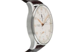 Thumbnail von IWC Portugieser Chronograph Stahl Automatik Herrenuhr Ref. IW371401 B&P 2000