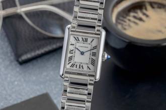 Thumbnail von Cartier Tank Must de Cartier Small Lady Stahl Damenuhr Ref. WSTA0051 Klassiker