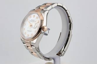 Thumbnail von Rolex Datejust 36 MOP Dial With Diamond Index - Steel And Rose Gold - Oyster Bracelet - 116231