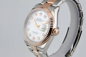 Thumbnail von Rolex Datejust 36 MOP Dial With Diamond Index - Steel And Rose Gold - Oyster Bracelet - 116231