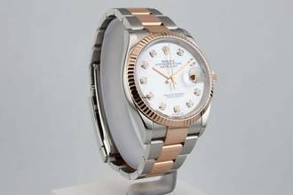 Thumbnail von Rolex Datejust 36 MOP Dial With Diamond Index - Steel And Rose Gold - Oyster Bracelet - 116231