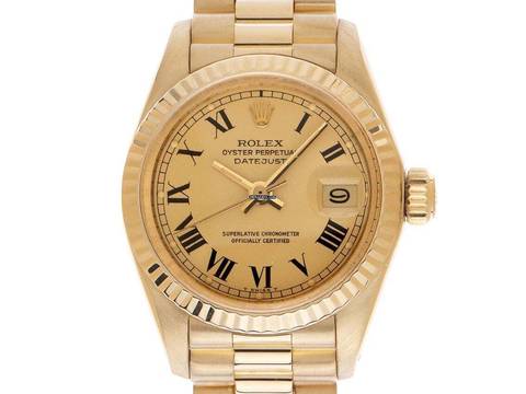  Rolex Lady-Datejust Ref.6917 1980 Box&Beschreibung sehr gut Vintage Datejust Lady open 6/9 