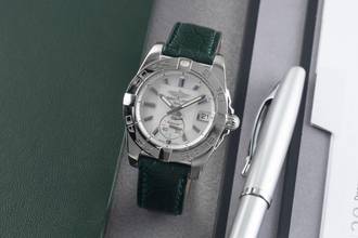  Breitling Galactic 36 MOP Dial Edelstahl Automatik Damenuhr Ref. A37330 