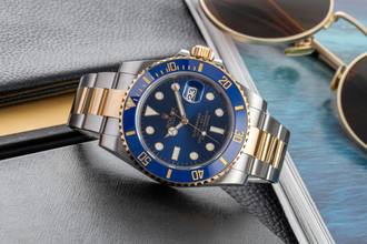 Thumbnail von Rolex Submariner Date Steel / Gold Bluesy Ref. 116613LB Box & Papers 2015