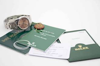Thumbnail von Rolex Air King 14000M Pink perfect LC100 Full set F-series from first owner