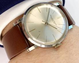 Thumbnail von IWC Hand-winding 33.5mm Steel Bauhaus Design Vintage